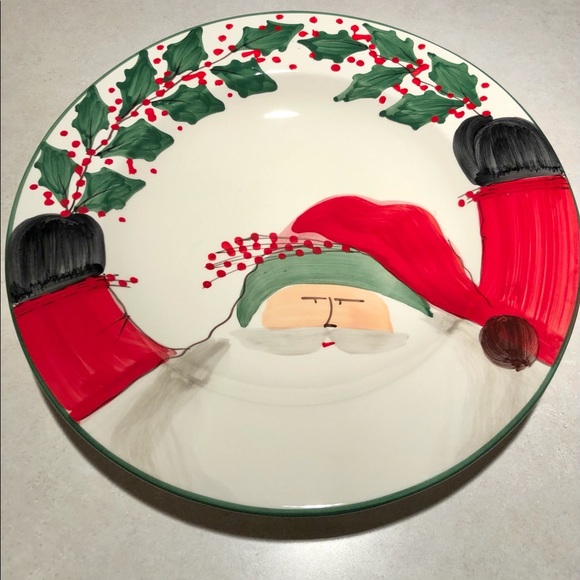 Vietri Old St Nick giant wall plate or platter *Rare one of a kind - Picture 2 of 8